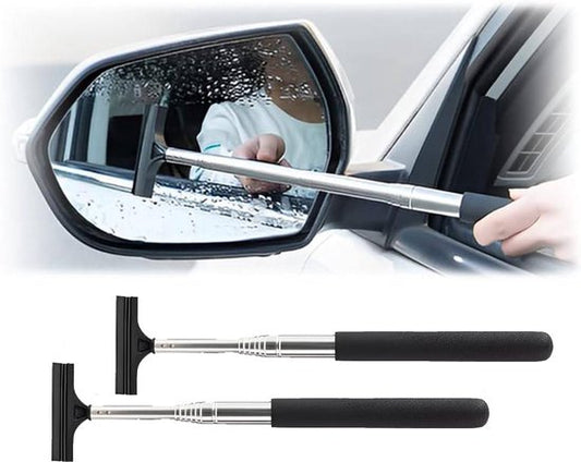 Rearview Mirror Wiper Blades - 2-Piece Set - Telescopic Rearview Mirror Wiper Blades - Portable Wiper Blades V1188-ZXY-131-699