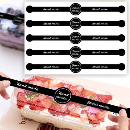 Stickers - 50 sheets - Baking stickers - Strip stickers - DIY baking stickers - Sealing stickers for cake V1188-ZXY-131-701