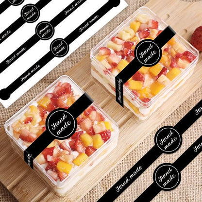 Stickers - 50 sheets - Baking stickers - Strip stickers - DIY baking stickers - Sealing stickers for cake V1188-ZXY-131-701