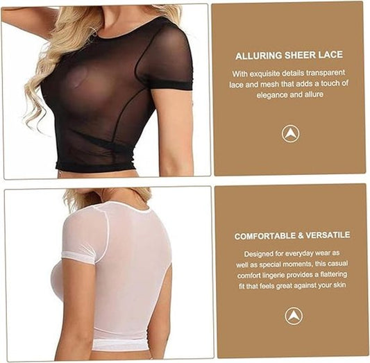 Sexy lingerie for women - 2-piece set - Erotic lingerie - Sexy transparent lace lingerie for women - Lace set V1188-ZXY-131-702
