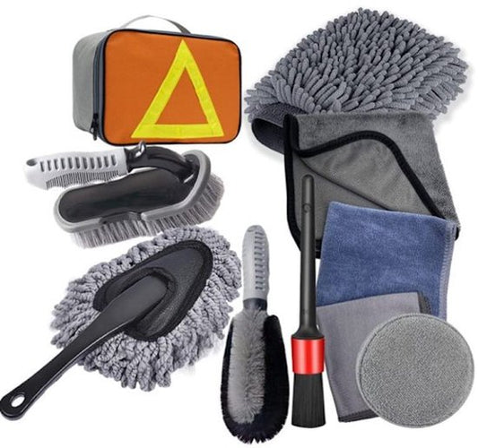 10-piece car wash & polishing set - car wash brushes - car wash tool set - professional accessories with V1188-ZXY-131-710