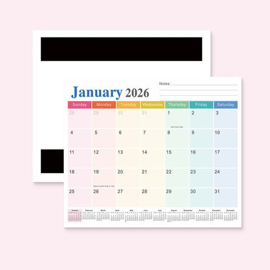 2026-2027 Magnetic Fridge Calendar - Agenda Calendar 2026 - Agenda Calendar 2026 - Calendar 2026 Weekly V1188-ZXY-131-713