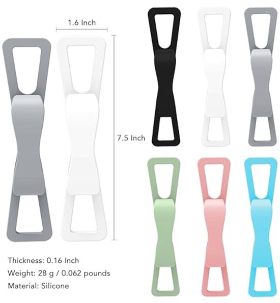 2-Pack Hand Rests for E-Readers & Tablets - Non-Slip & Comfortable to Hold - Suitable for 4.7-8 Inch Screens V1188-ZXY-131-730