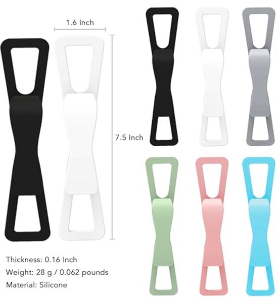2-Pack Hand Rests for E-Readers & Tablets - Non-Slip & Comfortable to Hold - Suitable for 4.7-8 Inch Screens V1188-ZXY-131-731