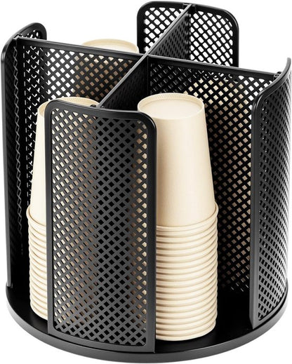 Rotating paper cup dispenser - cup holder with 4 compartments - with 360 degrees turntable - suitable for V1188-ZXY-131-738