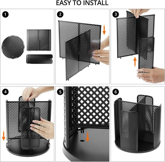 Rotating paper cup dispenser - cup holder with 4 compartments - with 360 degrees turntable - suitable for V1188-ZXY-131-738