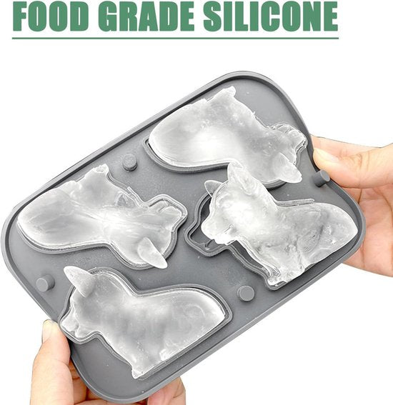 3D Corgi Ice Cube Mold - With Integrated Funnel - Cute Dog Shape - Silicone & Easy De-molding V1188-ZXY-131-741