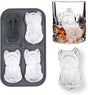 3D French Bulldog Ice Cube Mold - With Integrated Funnel - Cute Dog Shape - Silicone & Easy De-molding V1188-ZXY-131-742