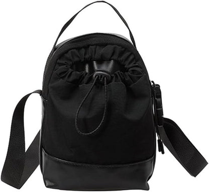 Women's shoulder bag - casual bag - adjustable canvas bag with drawstring - suitable for daily commuting and V1188-ZXY-131-781