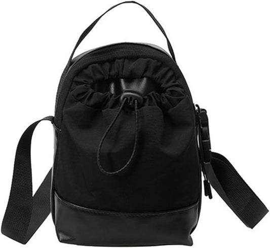 Women's shoulder bag - casual bag - adjustable canvas bag with drawstring - suitable for daily commuting and V1188-ZXY-131-781