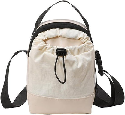 Women's shoulder bag - casual bag - adjustable canvas bag with drawstring - suitable for daily commuting and V1188-ZXY-131-782