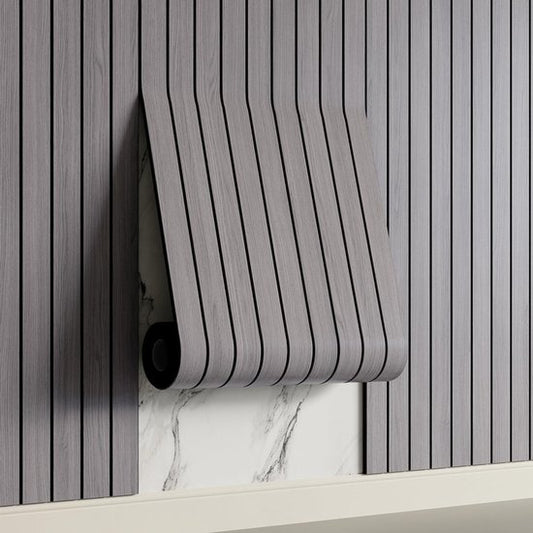 2 Pack Peel and Stick Oak Wood Slat Feature Wall Panels 300x40cm Each | DIY TV Headboard PVC Decor Wall Liner V1188-ZXY-131-793