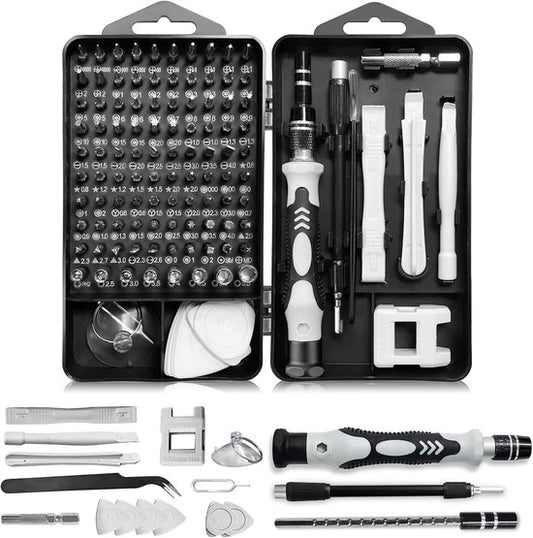 115-Piece Precision Screwdriver Set - Magnetic for Phone, Laptop & Electronics - Professional Repair Kit with V1188-ZXY-131-800