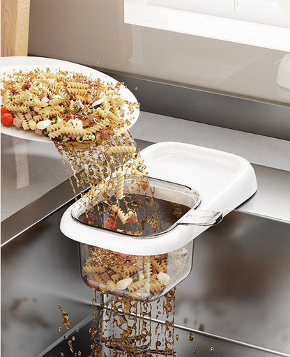 Sink Strainer & Drip Rack - With Suction Cup & Removable Strainer Tray - For Vegetables & Food Waste - Red V1188-ZXY-131-802