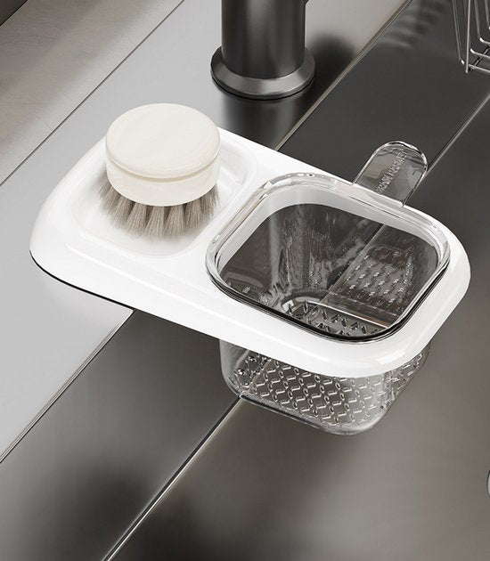 Sink Strainer & Drip Rack - With Suction Cup & Removable Strainer Tray - For Vegetables & Food Waste - Black V1188-ZXY-131-804
