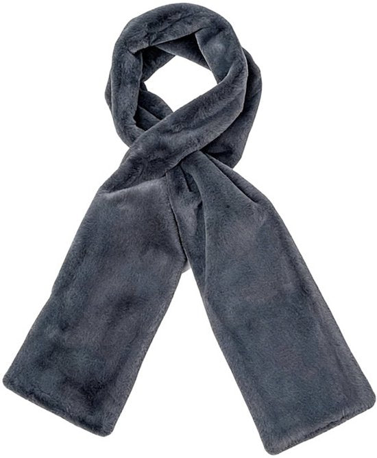 Scarf with Concealed Zipper Pocket - Secure Storage Pocket for Keys & Cards - Downy Soft & Warm - Gray V1188-ZXY-131-807