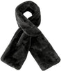 Scarf with Concealed Zipper Pocket - Secure Storage Pocket for Keys & Cards - Downy Soft & Warm - Black V1188-ZXY-131-808