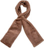 Scarf with Concealed Zipper Pocket - Secure Storage Pocket for Keys & Cards - Downy Soft & Warm - Brown V1188-ZXY-131-809
