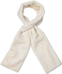 Scarf with Concealed Zipper Pocket - Secure Storage Pocket for Keys & Cards - Downy Soft & Warm - White V1188-ZXY-131-811