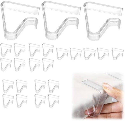 Tablecloth Clips - Pack of 24 - Transparent Tablecloth Clips - Windproof Tablecloth Clips - Suitable for V1188-ZXY-131-814