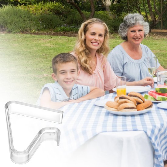 Tablecloth Clips - Pack of 24 - Transparent Tablecloth Clips - Windproof Tablecloth Clips - Suitable for V1188-ZXY-131-814