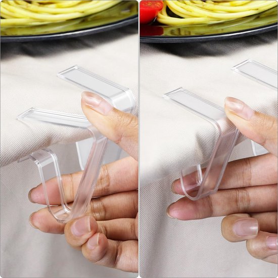 Tablecloth Clips - Pack of 24 - Transparent Tablecloth Clips - Windproof Tablecloth Clips - Suitable for V1188-ZXY-131-814