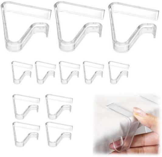 Tablecloth Clips - Pack of 12 - Transparent Tablecloth Clips - Windproof Tablecloth Clips - Suitable for V1188-ZXY-131-815