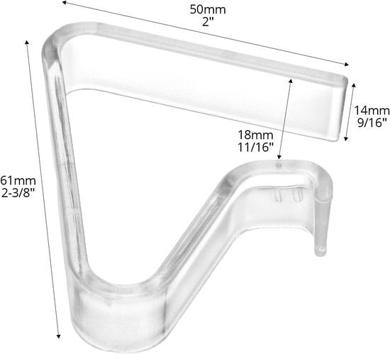 Tablecloth Clips - Pack of 12 - Transparent Tablecloth Clips - Windproof Tablecloth Clips - Suitable for V1188-ZXY-131-815
