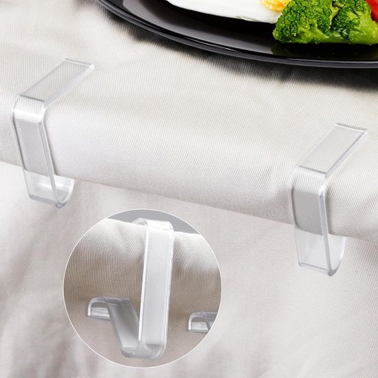 Tablecloth Clips - Pack of 12 - Transparent Tablecloth Clips - Windproof Tablecloth Clips - Suitable for V1188-ZXY-131-815