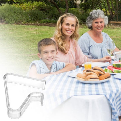 Tablecloth Clips - Pack of 12 - Transparent Tablecloth Clips - Windproof Tablecloth Clips - Suitable for V1188-ZXY-131-815