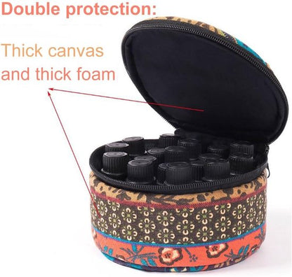 Storage Bag - 1 Piece - Canvas Essential Oil Storage Bag - Cosmetic Storage Bag - Travel Bottle Storage Box V1188-ZXY-131-829