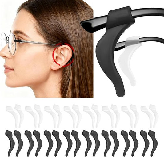 Earplugs for glasses - 32 pieces - Silicone earhooks - Behind-the-ear glasses clips - Non-slip, V1188-ZXY-131-832