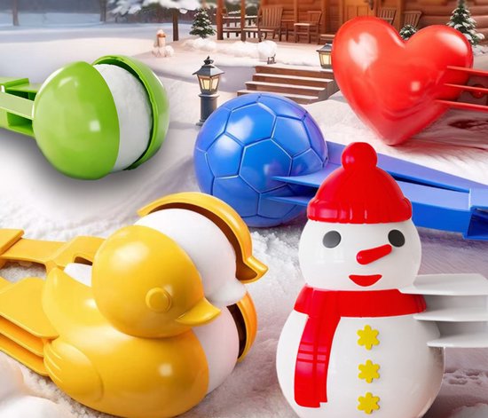Snowball Maker for Kids | 6 Pieces - Safe PP Material V1188-ZXY-131-844