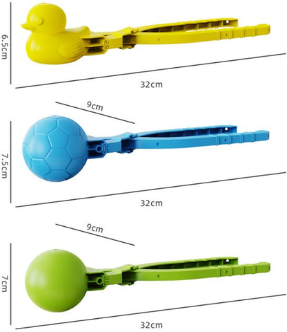 Snowball Maker for Kids | 6 Pieces - Safe PP Material V1188-ZXY-131-844