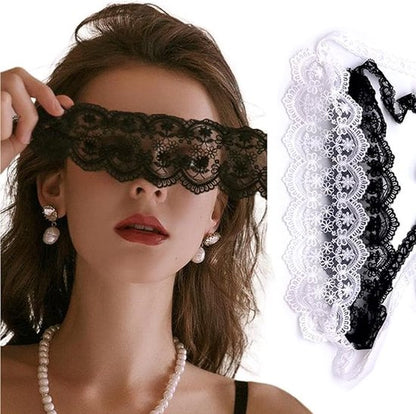 Lace Eye Mask - 4-Pack - V-Shaped - Adjustable - For Masked Balls, Galas, Halloween, Mardi Gras and Cosplay V1188-ZXY-131-871