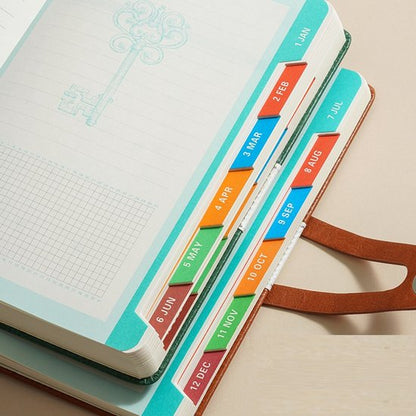 Agenda 2026 adults - Planner - Journal - Organizer - Business - Texture - PU material - A5 format - Brown V1188-ZXY-131-873