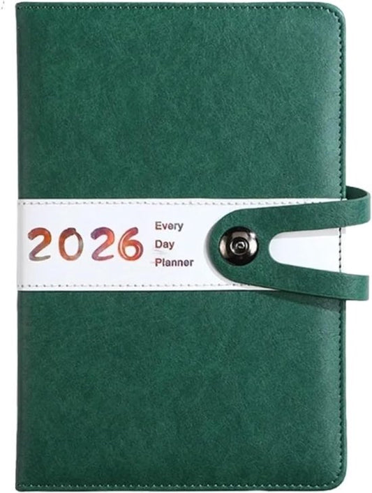 Agenda 2026 adults - Planner - Journal - Organizer - Business - Texture - PU material - A5 format - Vegetable V1188-ZXY-131-875