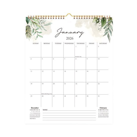 Calendar 2026 - Hangable 12 Months - Calendar - With wire-o-binding - Yearly calendar - Monthly planner - V1188-ZXY-131-878
