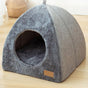 Tents Pet Bed - With Removable & Washable Cushion - Warm & Soft Fleece Fabric - For Cats & Small Dogs V1188-ZXY-131-889