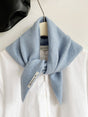 Triangular Knitted Scarf - Soft Acrylic Fabric - As a Scarf, Shawl or Blanket - In Solid Colors - Blue V1188-ZXY-131-893