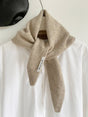 Triangular Knitted Scarf - Soft Acrylic Fabric - As a Scarf, Shawl or Blanket - In Solid Colors - Khaki V1188-ZXY-131-897