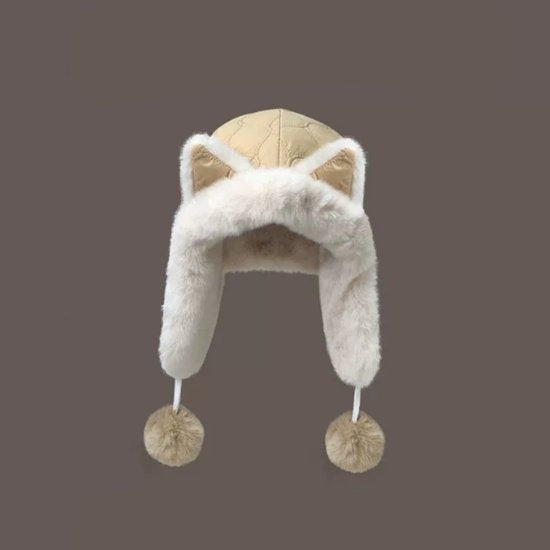 Fleece winter hat - Warm hat with thickened ear flaps - Soft, comfortable and frost-resistant - Stylish V1188-ZXY-131-905