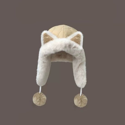 Fleece winter hat - Warm hat with thickened ear flaps - Soft, comfortable and frost-resistant - Stylish V1188-ZXY-131-905