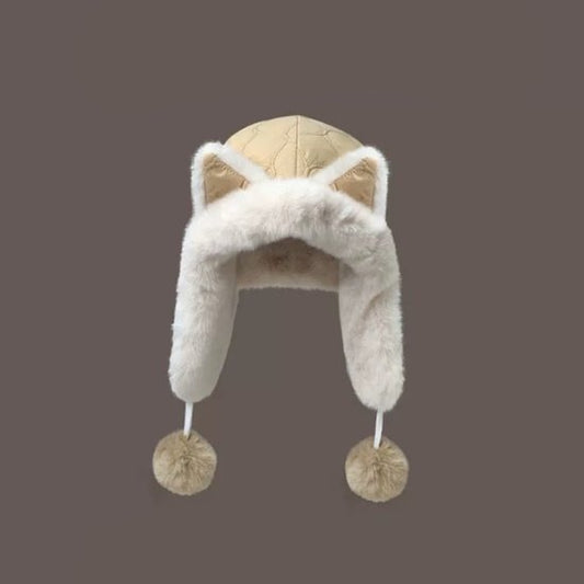 Fleece winter hat - Warm hat with thickened ear flaps - Soft, comfortable and frost-resistant - Stylish V1188-ZXY-131-905