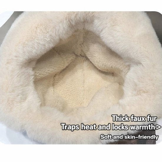 Fleece winter hat - Warm hat with thickened ear flaps - Soft, comfortable and frost-resistant - Stylish V1188-ZXY-131-905