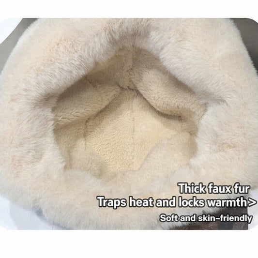 Fleece winter hat - Warm hat with thickened ear flaps - Soft, comfortable and frost-resistant - Stylish V1188-ZXY-131-907