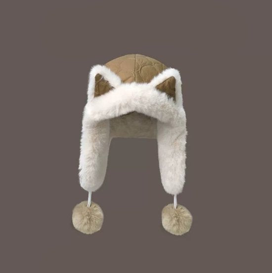 Fleece winter hat - Warm hat with thickened ear flaps - Soft, comfortable and frost-resistant - Stylish V1188-ZXY-131-908