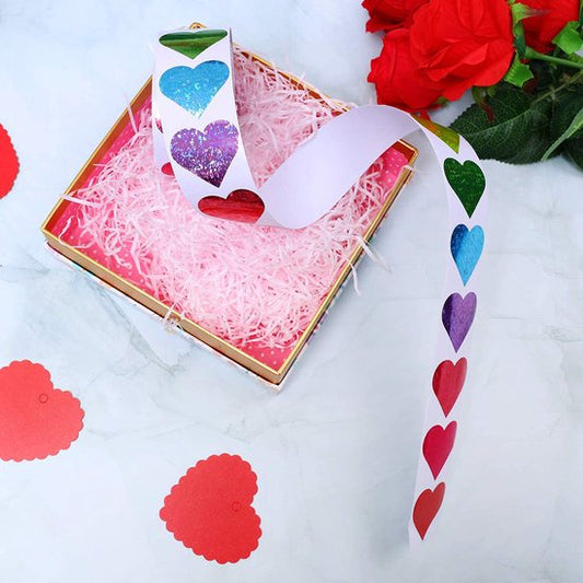 500 Heart Stickers - Valentine's Day Decoration - Heart-shaped Wall Stickers - Sticker Accessories for V1188-ZXY-131-914