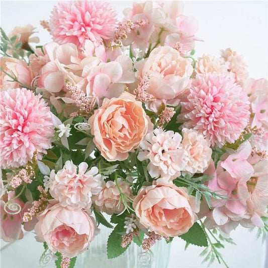 Artificial Flowers - Plastic Flower Arrangements - Valentine's Day Decorations - Sustainable Home Decor for V1188-ZXY-131-915