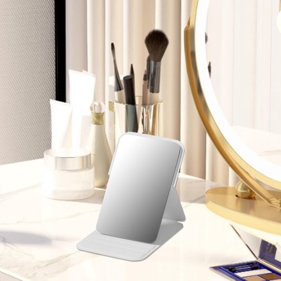Frameless High Definition Makeup Mirror - Foldable Travel Mirror - Portable Makeup Mirror with Soft PU V1188-ZXY-131-917